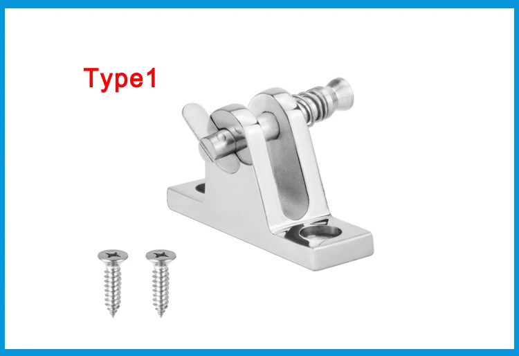 90 градусов нержавеющая сталь 316 лодка Бимини Топ палуба шарнир с быстроразъемным