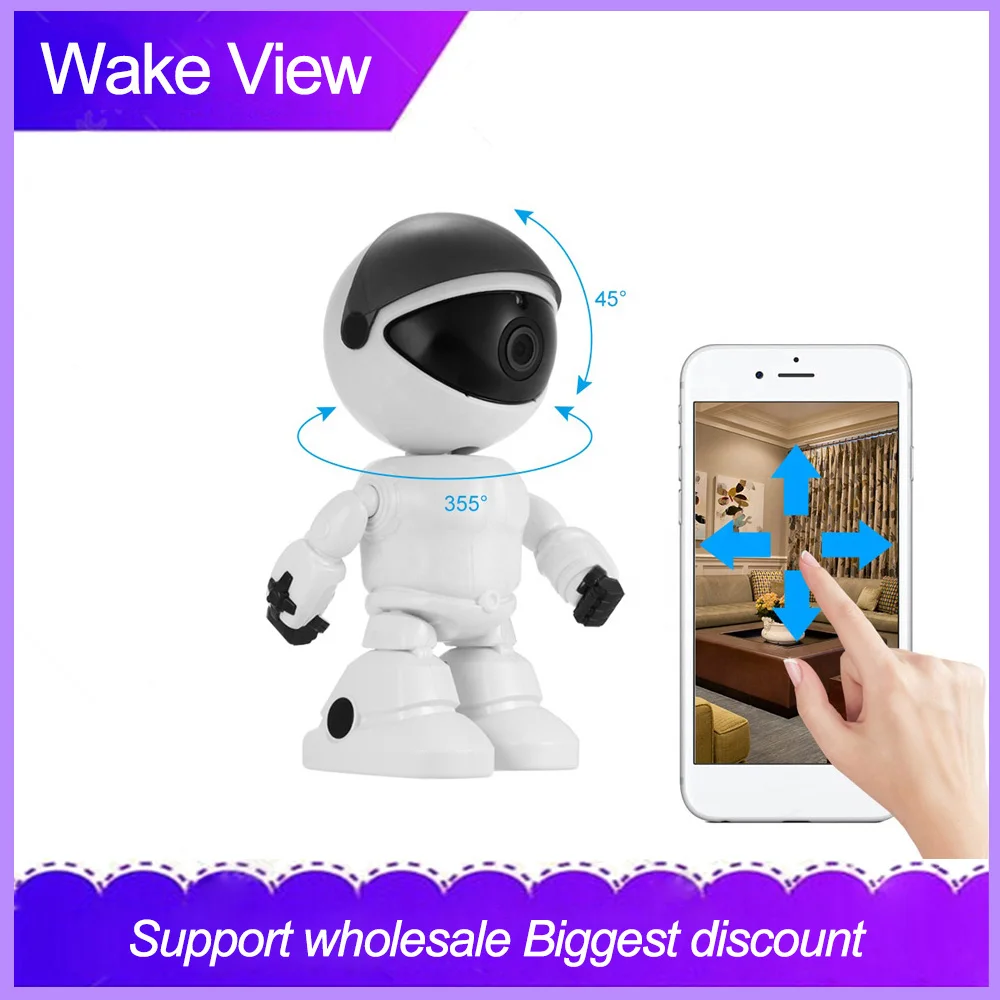 WakeView робот беспроводной P2P Облачное хранилище IP WIFI камера ночного видения Mutiple