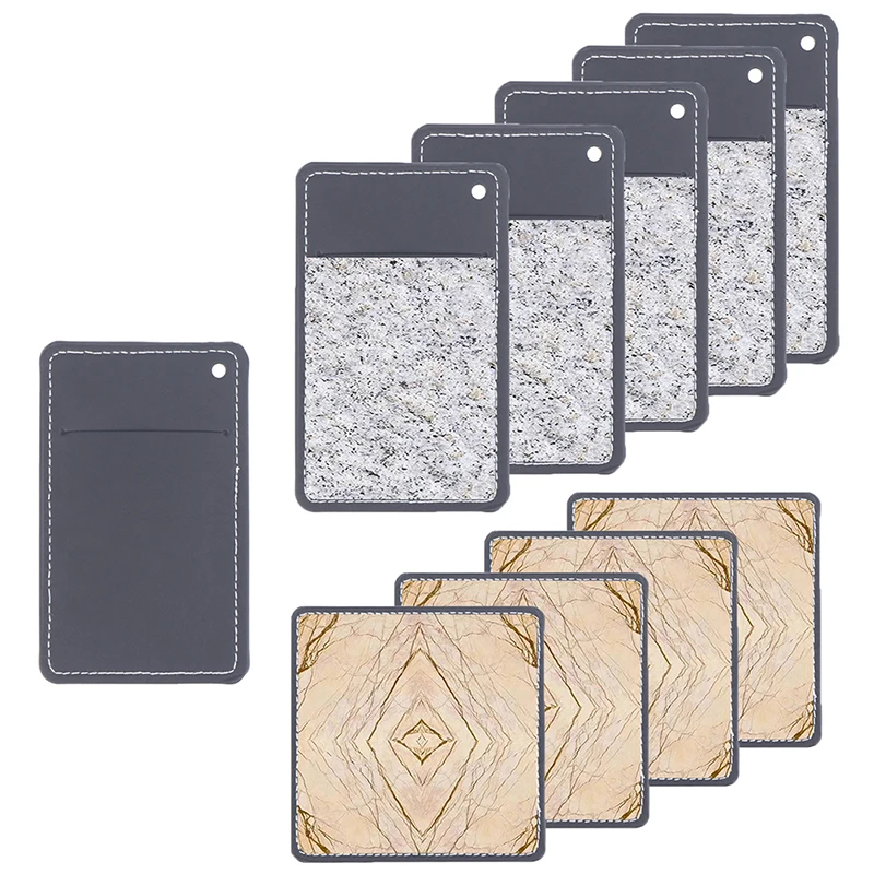 

1PCS Leather Blank Square Card Package Sublimation Heat Transfer Coaster Making