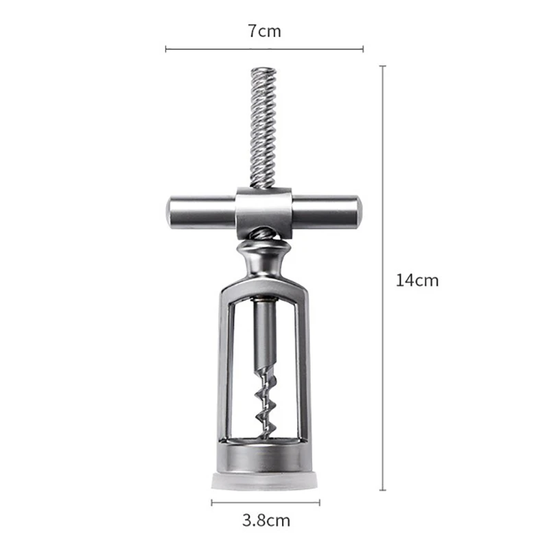 

Portable Metal Red Wine Opener Zinc Alloy Corkscrew Cork Puller Remover Champagne Opener Wine Opener Kitchen Tools