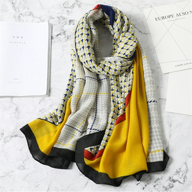 

Winter Luxury 180*90cm Headscarf Cotton Scarf For Women Hijab Shawls and Scarves Head Wraps Neckerchief Female Foulard Pashmina