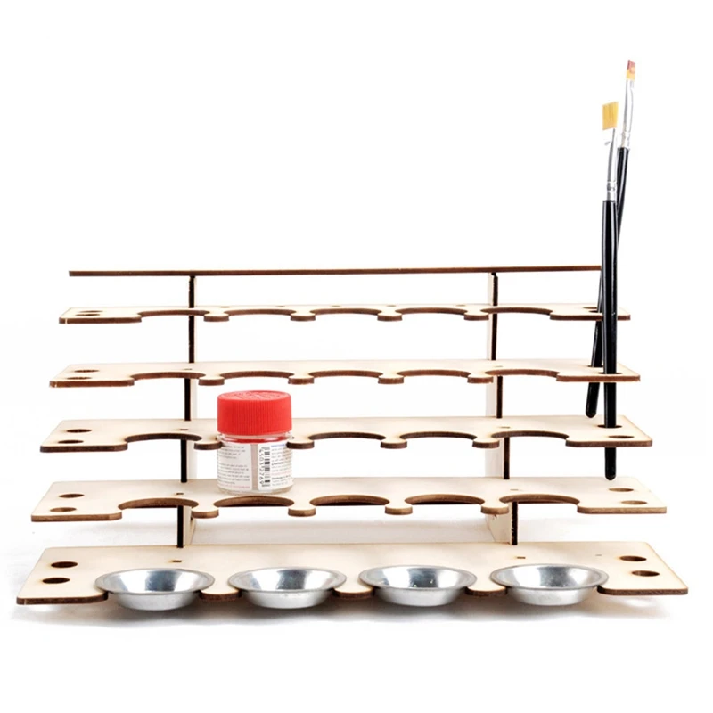 DIY деревянная стойка для краски подставка рисования держатель бутылки с