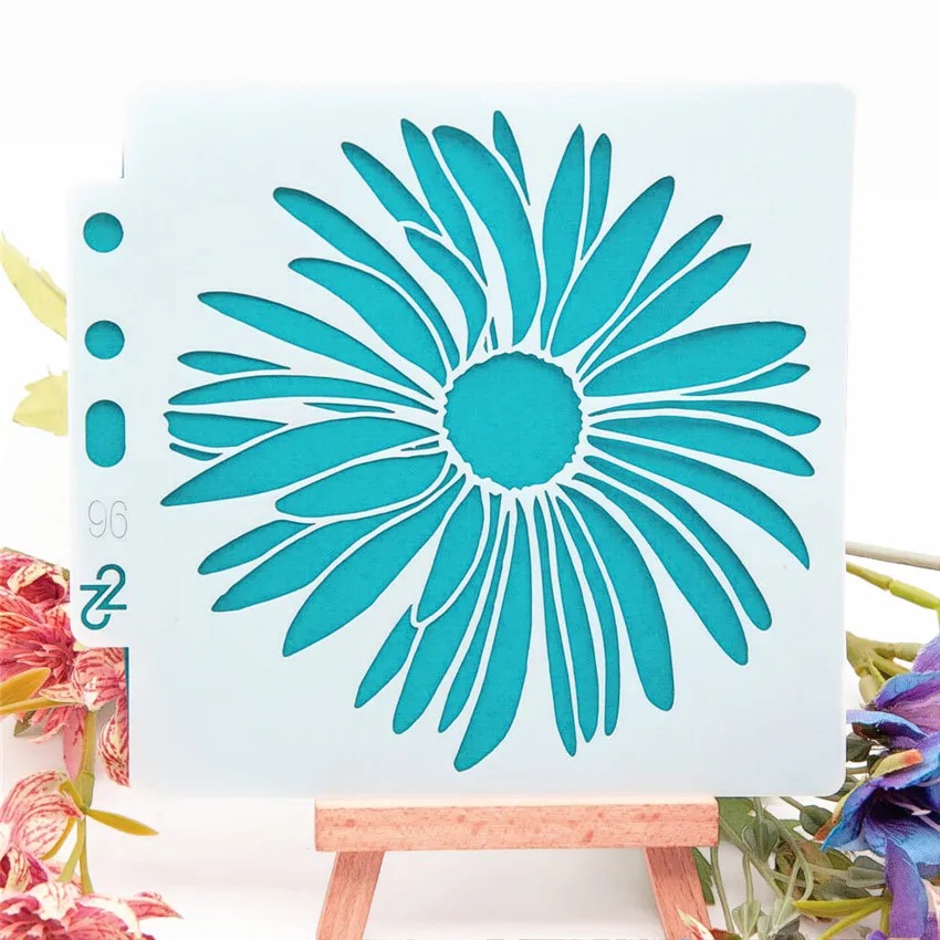 13*14 чехол с маргаритками templat трафареты для скрапбукинга спрей Пластиковая форма