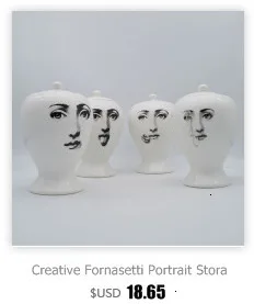 Винтажная свеча подсвечник Fornasetti, керамический держатель для свечей, романтическая Изысканная банка для хранения ювелирных изделий, подарки, украшение для дома и рабочего стола