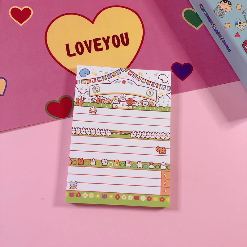 80 листов в упаковке большой блокнот для записей с милыми кроликами корейском INS