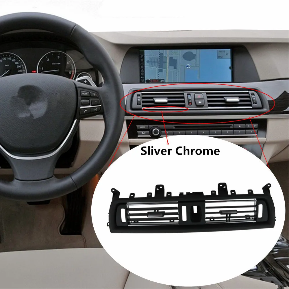 Для BMW F10 F11 F18 5 серии 520 523 525 528 530 535 64229166885 Хромовая автомобильная пленка консоли