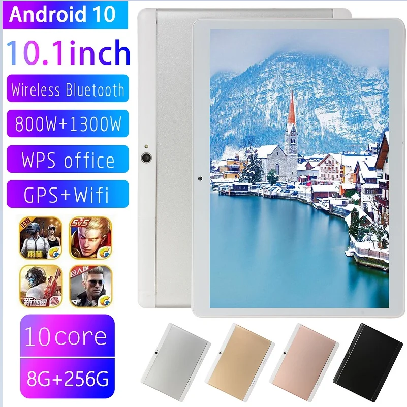 

Hot selling S09 Tablets 10.1 Inch Android 10.0 OS 8GB RAM 256GB ROM 1960 x 1080 8800mAh Battary Type-C interface Tablet