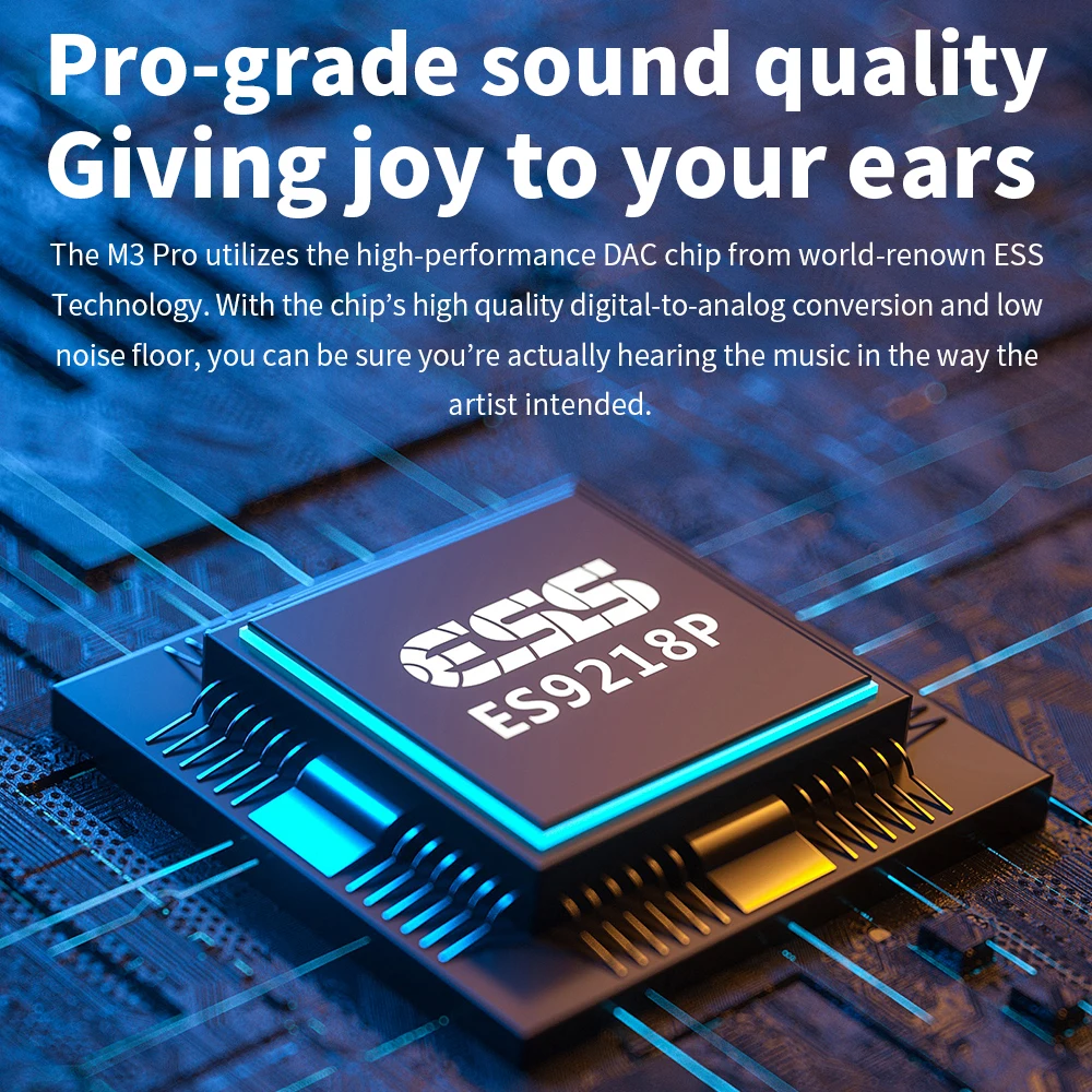 Портативный mp3 плеер FiiO M3 Pro музыкальный с полным сенсорным экраном ЦАП USB без