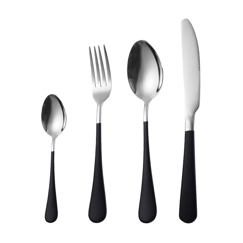 

6Sets Gold Cutlery Set Stainless Steel Golden Knives Forks Spoons Cutlery Set Kitchen Tableware Gold Dinnerware Set Dropshipping