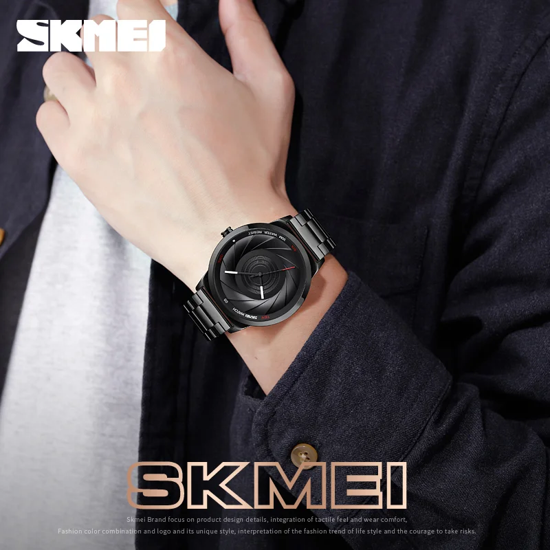 SKMEI модные спортивные кварцевые часы с 3D модным циферблатом мужские топового