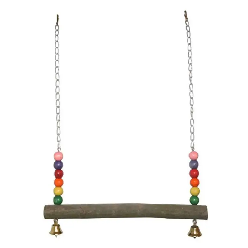 Chicken Swing Wooden Toy Hens Handmade Bird Cage Toys Parrot Macaw Training Stand Holder | Дом и сад