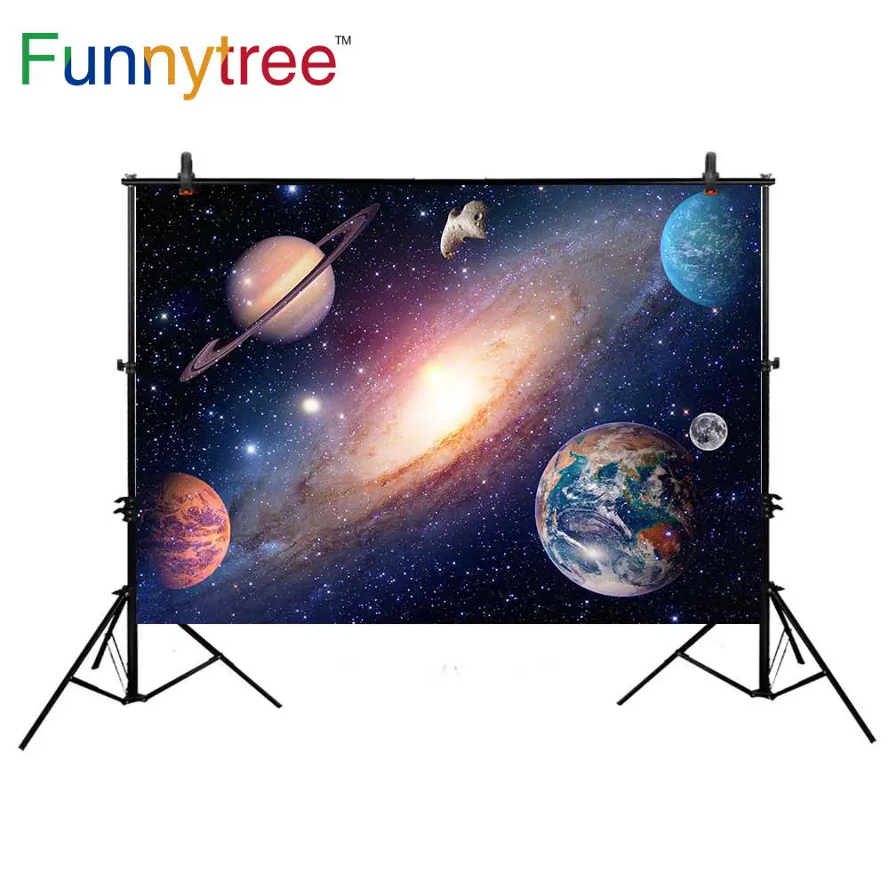 

Funnytree Космос звездное небо фон для фотосъемки планета Красочные Звезды площадка фон для фотосъемки Фотостудия