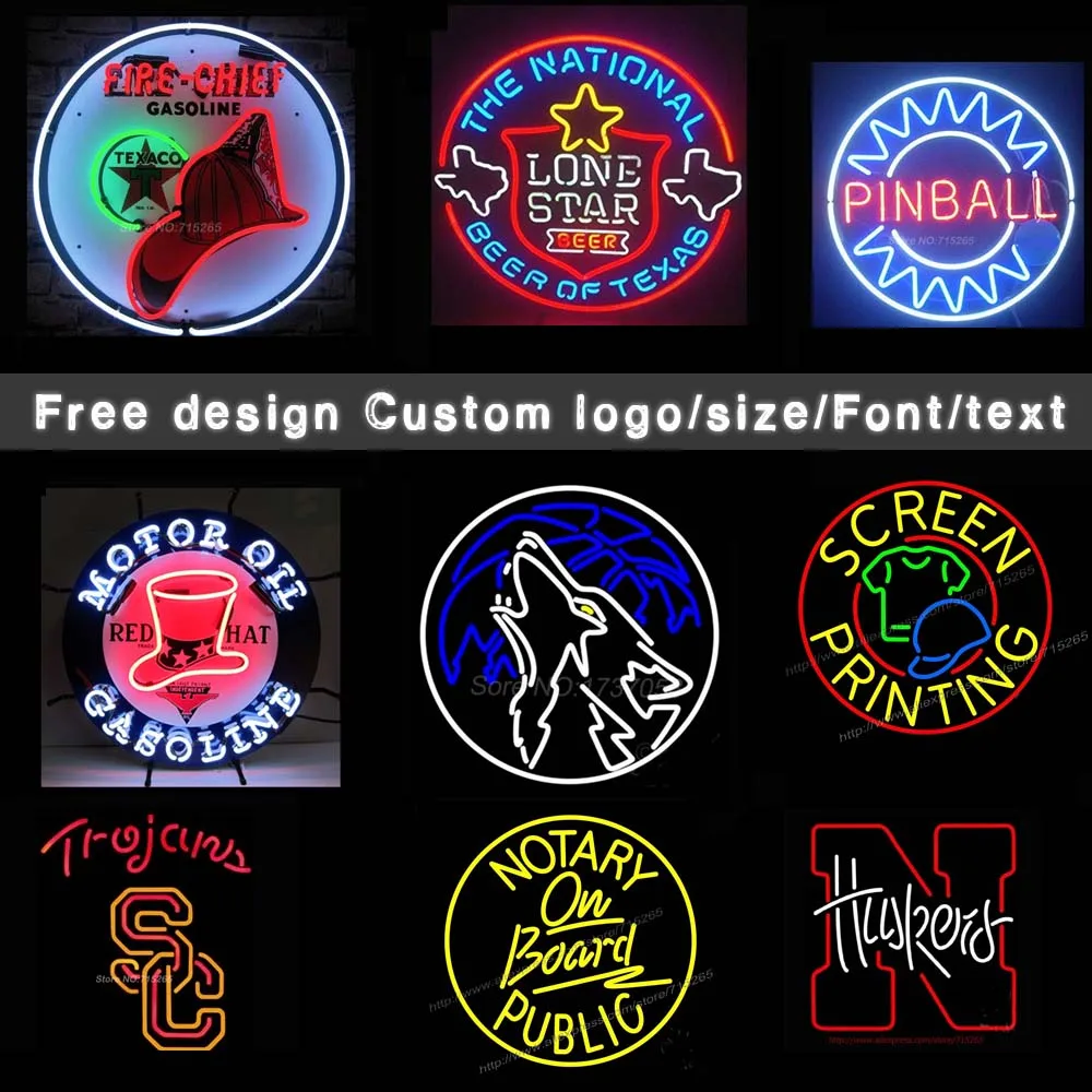 Мужской неоновый светильник CAVE Vikings неоновая лампа со стеклянной трубкой для