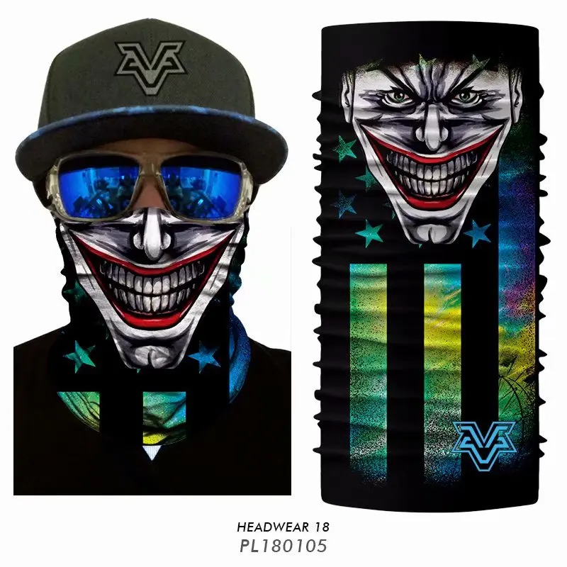 Mascarillas Скелет Череп шеи теплее гаитер террорбле маска бесшовные магия Велоспорт