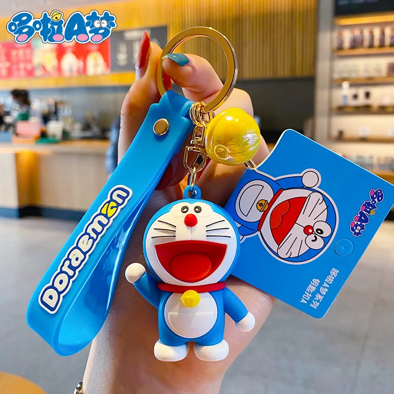 Оригинальный мультяшный брелок Doraemon милый с котом Jingle для автомобиля подвеска