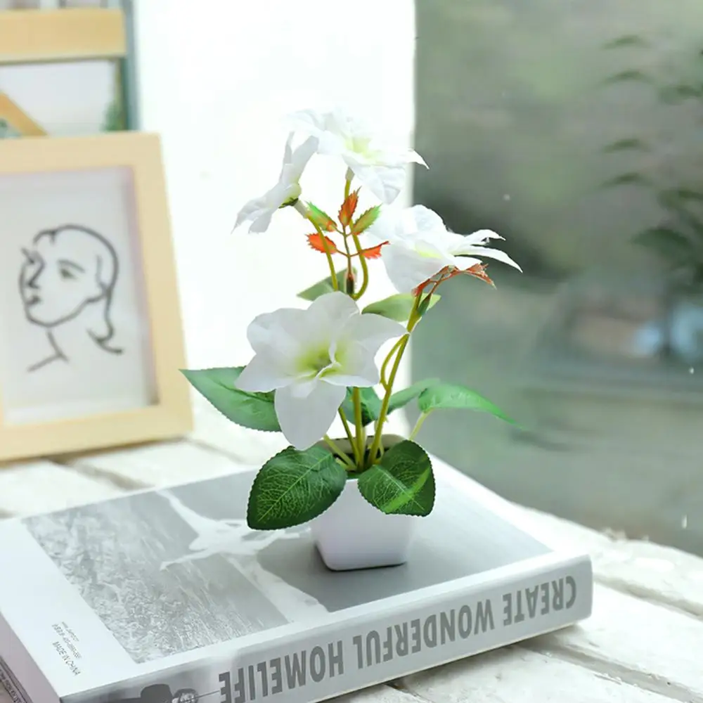 Имитация бабочки орхидеи искусственные декоративные цветы с цветочным горшком растения украшения для дома