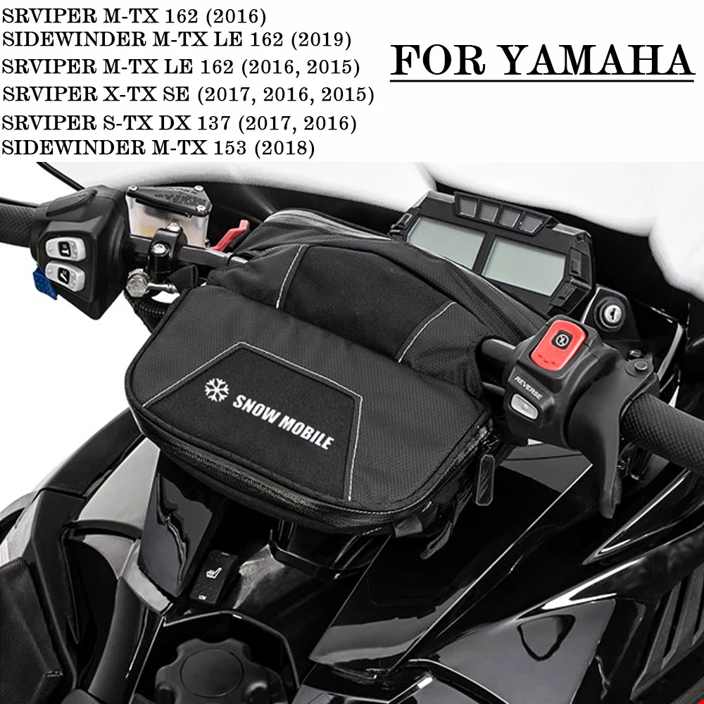 

Snowmobile Handlebar Bag waterproof bag FOR YAMAHA SIDEWINDER M-TX 153 M-TX LE 162 M-TX SE 162 SRVIPER M-TX SE 153 M-TX SE 162