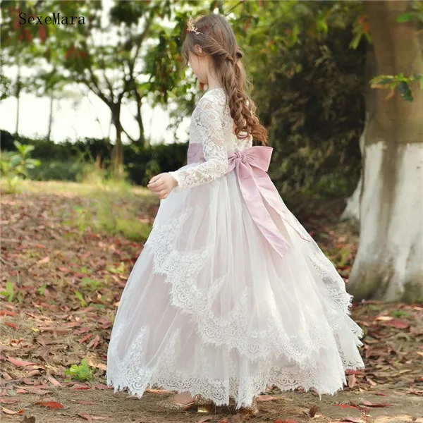 Бежевое кружевное ТРАПЕЦИЕВИДНОЕ ПЛАТЬЕ с цветочным принтом для свадебной