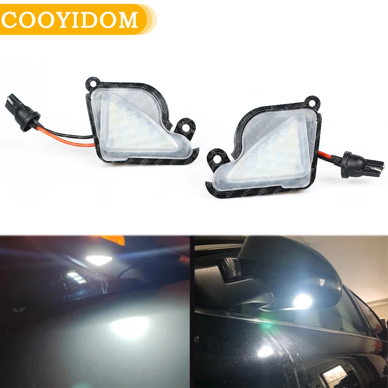 Car 2PCS For skoda Octavia Mk3 5E 2012-2017 Superb 2 3 LED Under Side Mirror Light P Lamp uddle 6000K | Автомобили и мотоциклы