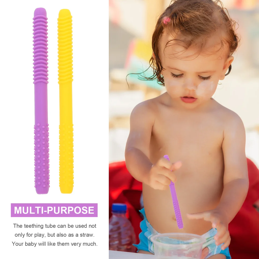 

1 Set Silicone Rods with Cleaning Brush Baby Shower Gifts