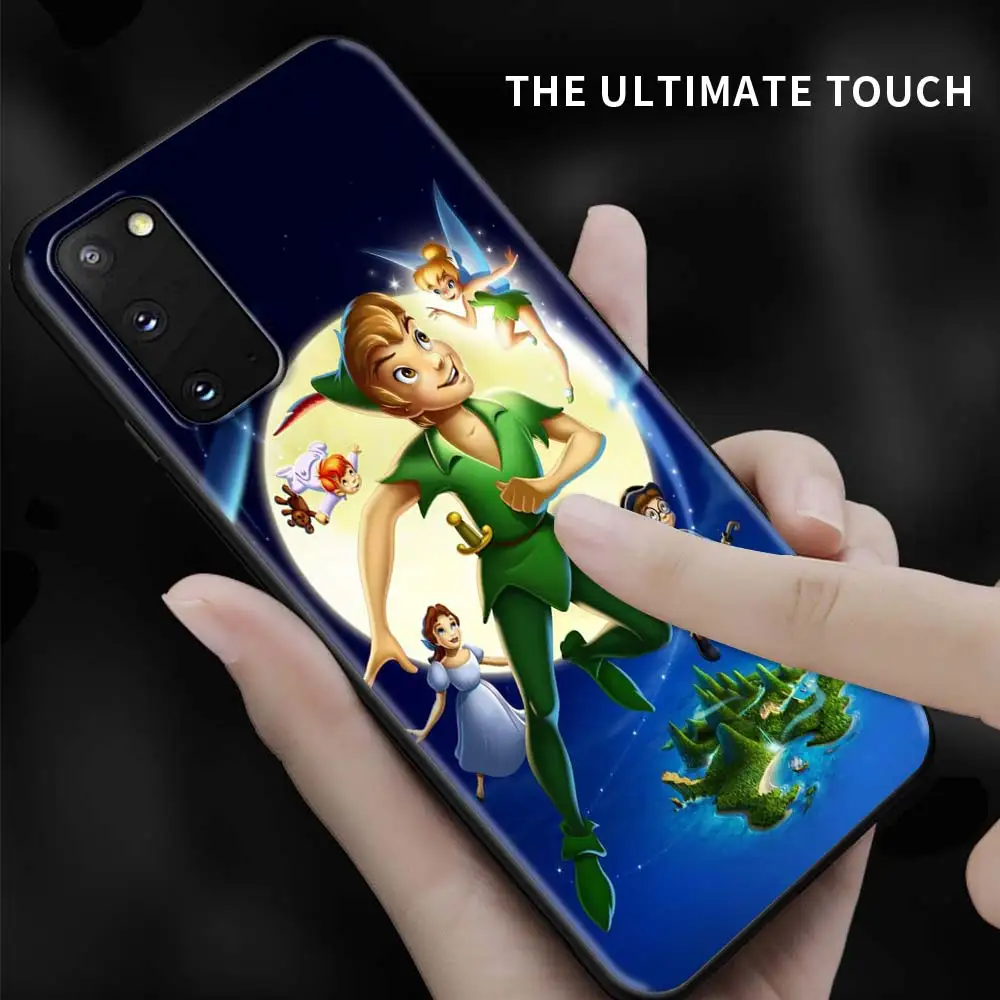 Чехол Питер Пэн из мультфильма Disney для Samsung Galaxy S20 FE S21 Ultra S10 + S9 Plus черный мягкий