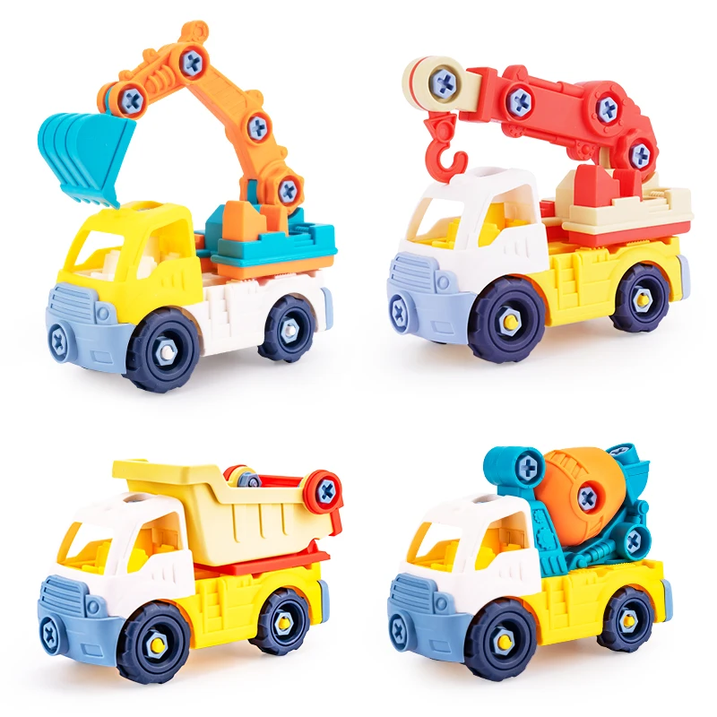 

Kids Creative Tool Education Toy Screw Nut Disassembly Loading Unloading Engineering Boys Engineering vehicle Car Model Boy Toys