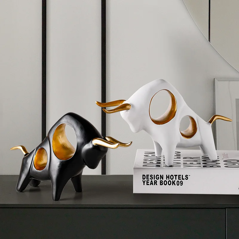 

Office Decor Mascot Animal Ornaments Home Decoration Accessories Resin Statue Business Gift Desktop Decoracion Sculpture Craft