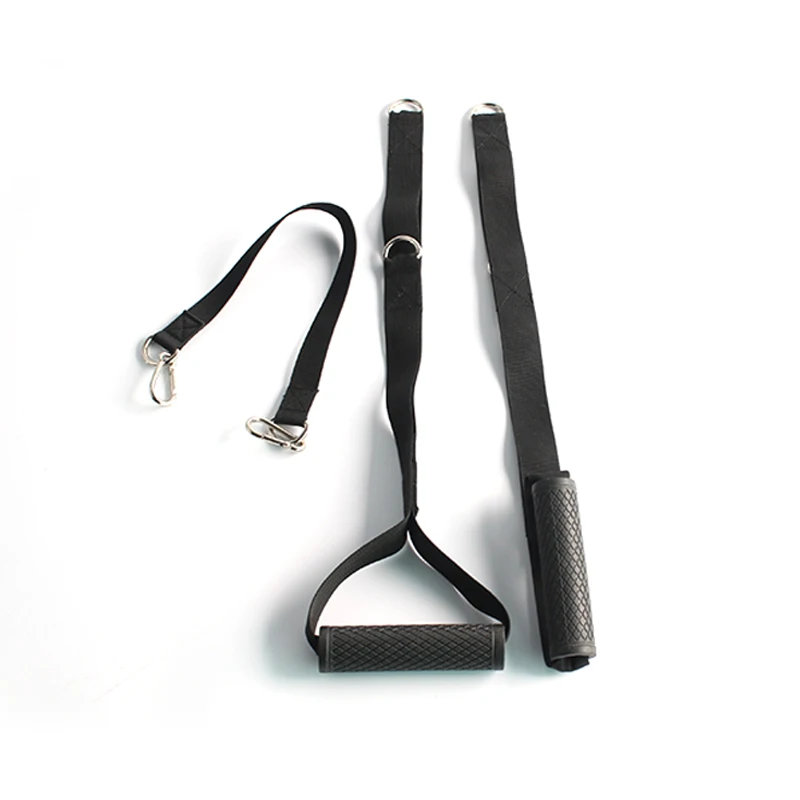 

Многофункциональные Кабельные ручки для тренажерного зала, Трицепс, приспособление для вытягивания с прочным тяжелым двойным D-образным ко...