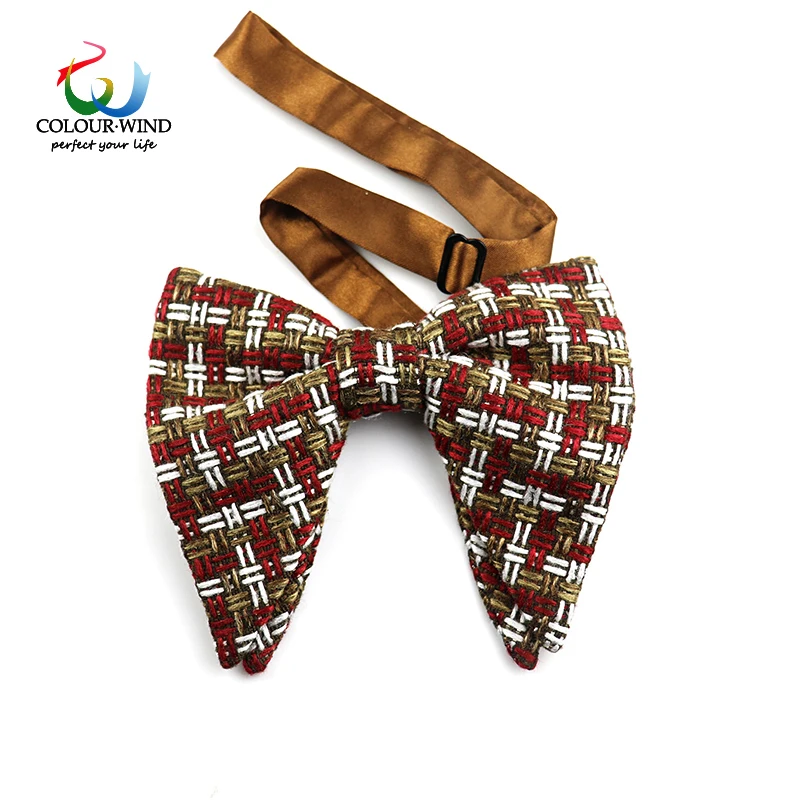 Новые большие галстуки-бабочки из хлопка и полиэстера для мужчин женщин