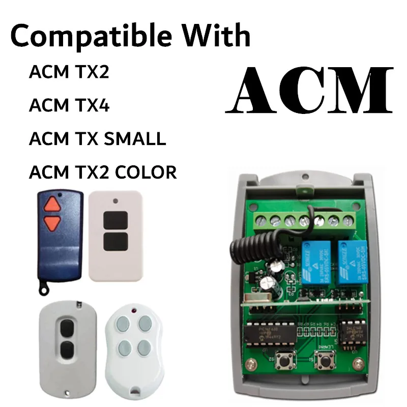 Пульт дистанционного управления ACM 433 мгц приемник гаражного брелок TX2 TX4 TX SMALL / COLOR