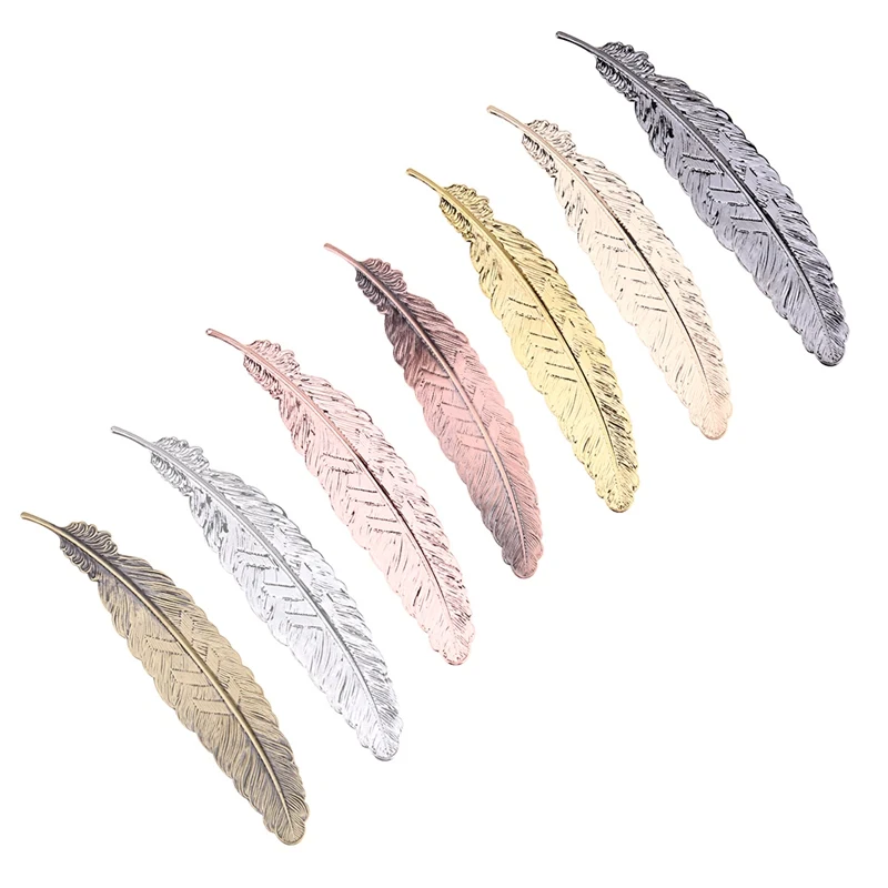 

Creative Metal Feather Bookmark Chinese Style Vintage Page Nice Cool Book Markers School Supplies Party Wedding Gifts For Guests