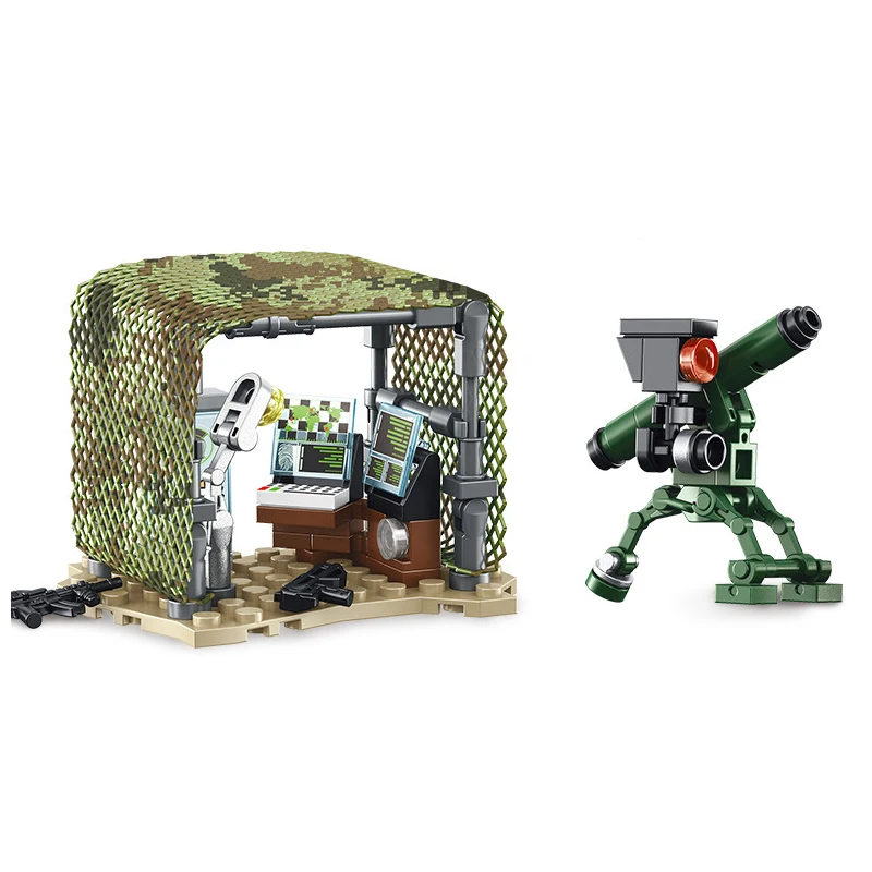 

Building blocks Compatible lepining military 105656 616pcs 3 figures Missile Truck Brick kids toys for children