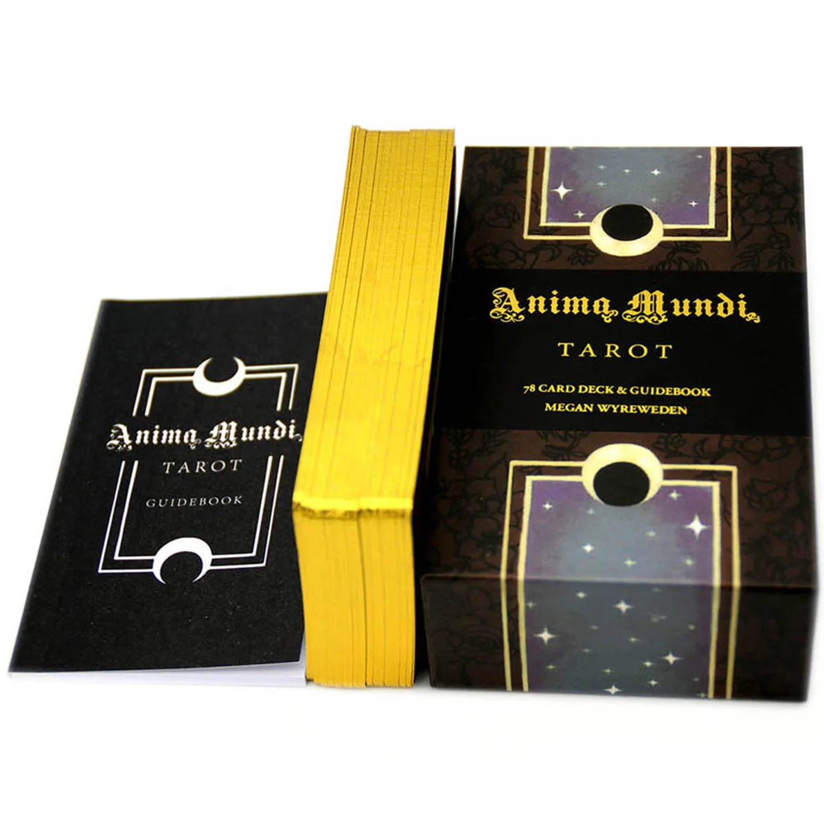

78 Cards Anima Mundi Tarot Deck Card Game Full English Gilded Party Board Game Divination Fate Tarot Card With Guide Book