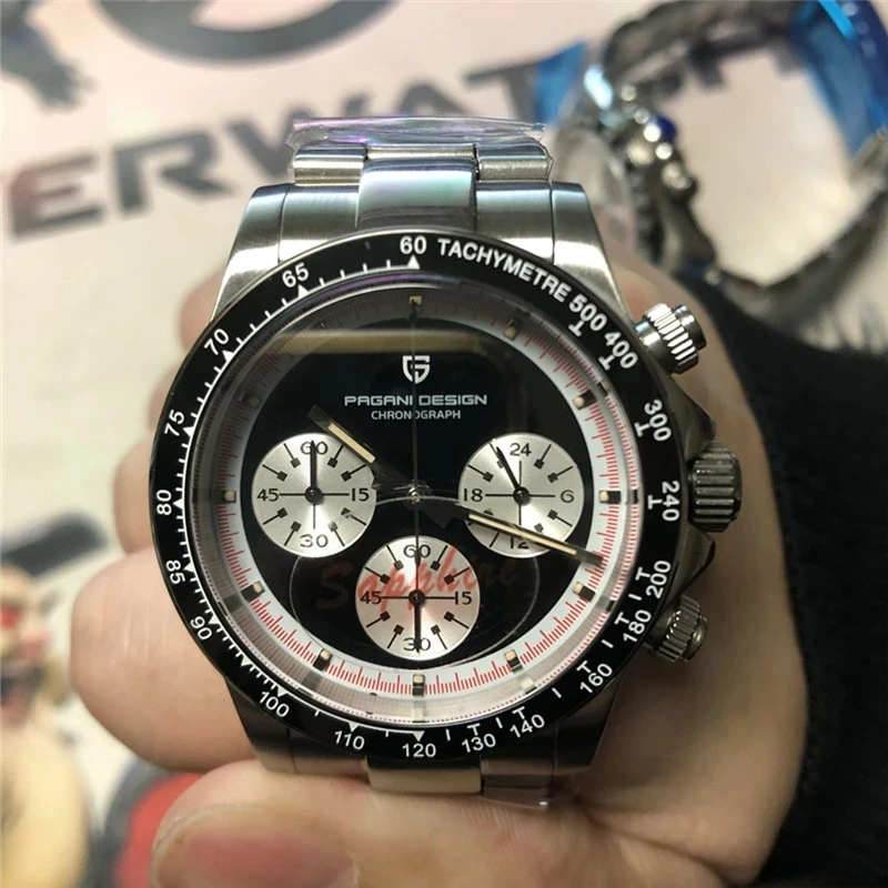 

New PAGANI DESIGN Top brand Men's Watches Stainless Steel Men Quartz Wristwatches pilot Waterproof Sport Watch Relogio Masculino