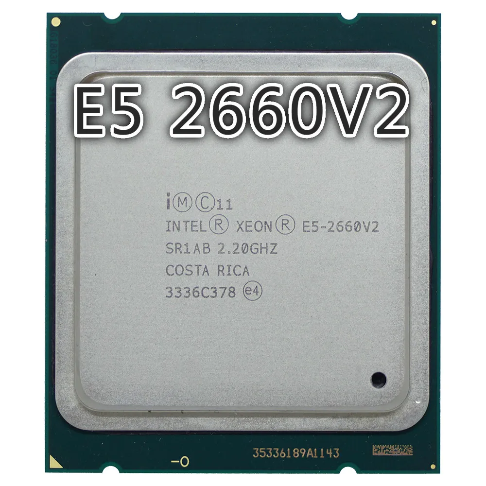 Intel Xeon Processor E5 2660 V2 CPU 2.2G LGA 2011 SR1AB Ten Cores Server processor e5-2660 E5-2660V2 10 Core 2.20GHz 25M 95W |