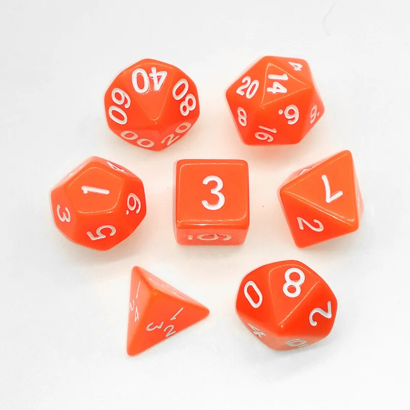 Лидер продаж 7 шт./компл. рекламная акция 10 цветных игральных костей для покера D4 D6