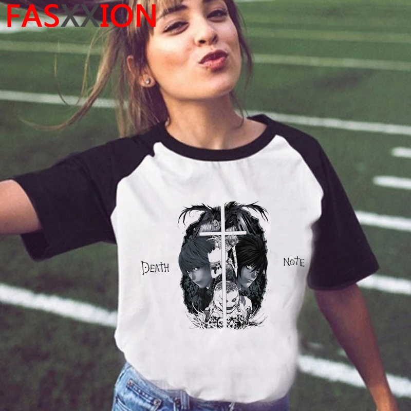 

Смертная записка Shinigami Ryuk футболка летний топ с круглым вырезом, Мужская tumblr Винтаж ulzzang harajuku Летний Топ Футболка harajuku kawaii tumblr