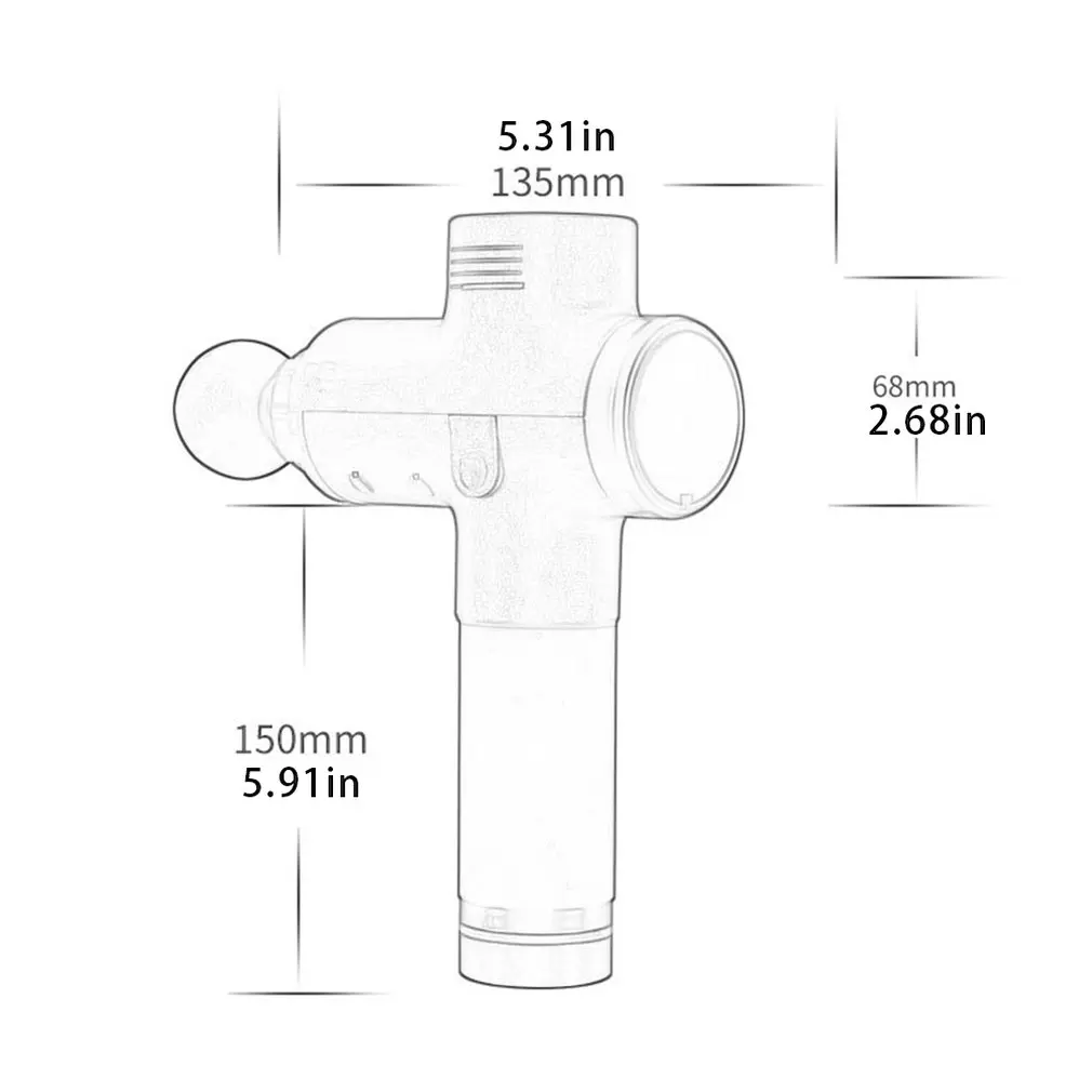 

Fascia Gun Massage Deep Muscle Relaxer Physiotherapy Instrument Electric Shock High Frequency Vibration Fitness Hammer