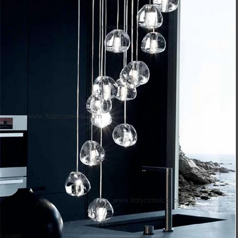 Mizu 7 светильник кулон Николя от Подвесная лампа люстра золото/прозрачный ing