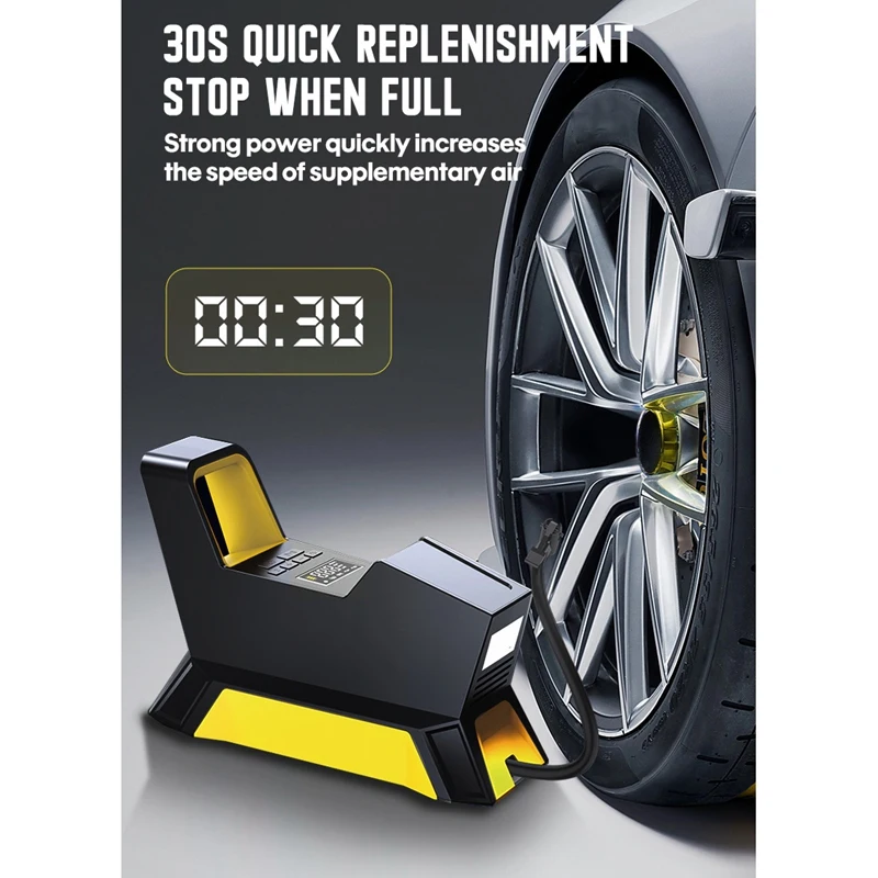 

Carsun Автомобильная космическая капсула для автомобильных шин насос для шин 12 В светодиодный фонарик