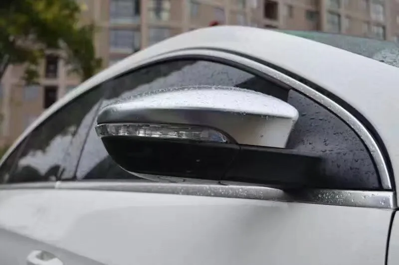 Для V W Magotan B7 CC Scirocco Bee пара матовых хромированных крышек для зеркала заднего вида