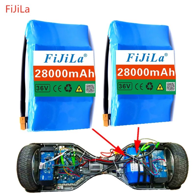 Литий-ионный перезаряжаемый аккумулятор 10S2P 36 в 2800 мАч 28AH Аккумулятор для