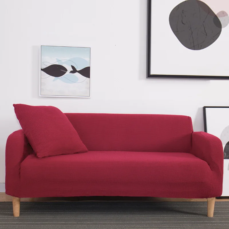 

Solid color Elastic Sofa Cover Stretch All-inclusive Sofa Covers for Living Room Couch Cover Loveseat Sofa Slipcovers