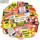 Наклейки предупреПредупреждение ющие для ноутбука, скейтборда, велосипеда, шлема, автомобиля, 50 шт.