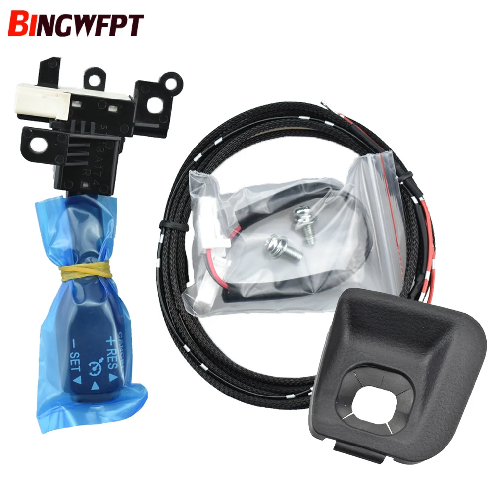 

Переключатель круиз-контроля с черным пылезащитным чехлом и проволочным винтом 45186-0P020-C0 451860 P020C0 для Toyota Reiz 2005-2010 гг