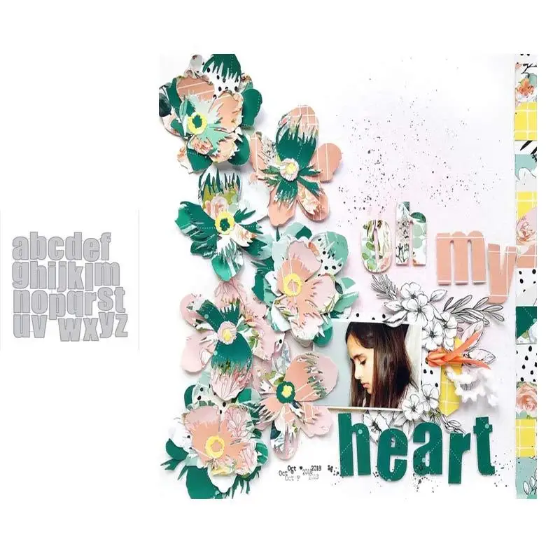 

2020 Twenty Six Letters Metal Cutting Dies DIY Scrapbooking Paper Photo Album Crafts Knife Mould Cards Embossing Mold Stencils