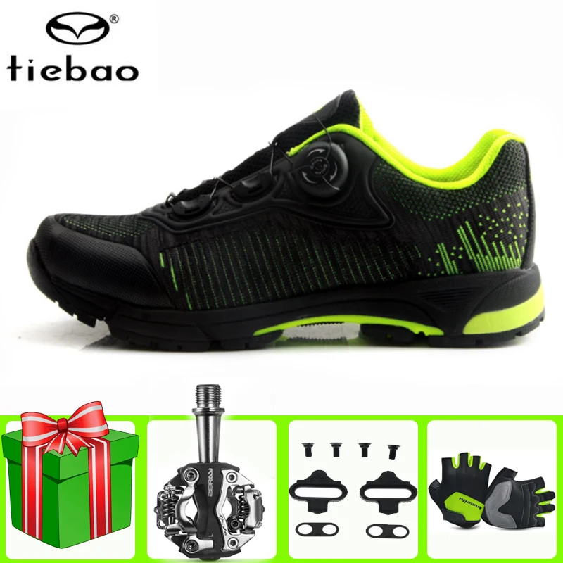 

TIEBAO Leisure cycling shoes sapatilha ciclismo mtb SPD Pedals self-locking breathable Athletic bicycle riding men sneakers
