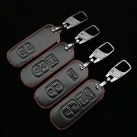 leather car key cover case for mazda 2 3 5 6 cx 3 cx 5 cx 7 speed miata mx5 shield protector 2 3 4 buttons shell accessories
