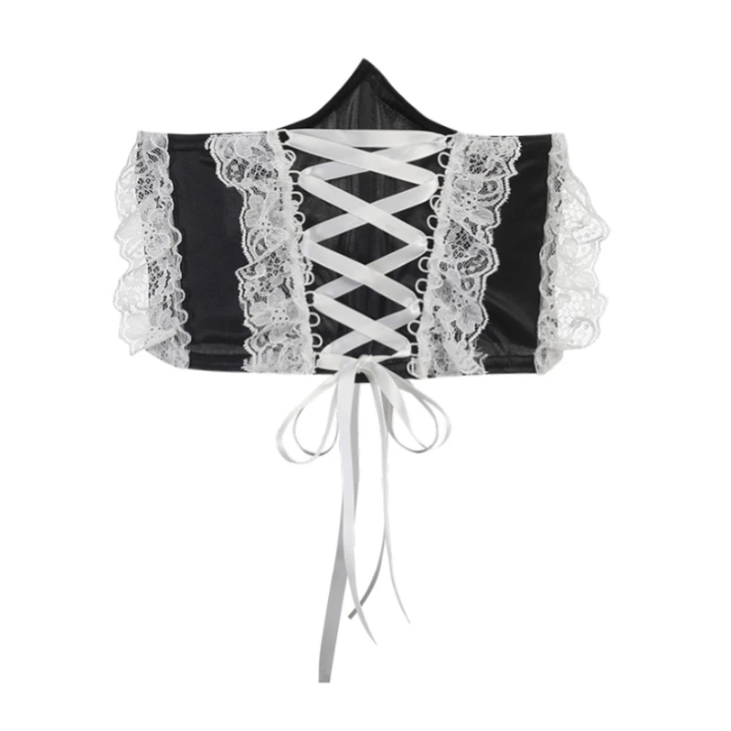 

Women Multisize Pleated Lace Lift Up Boned Underbust Corset Lingerie Supplies