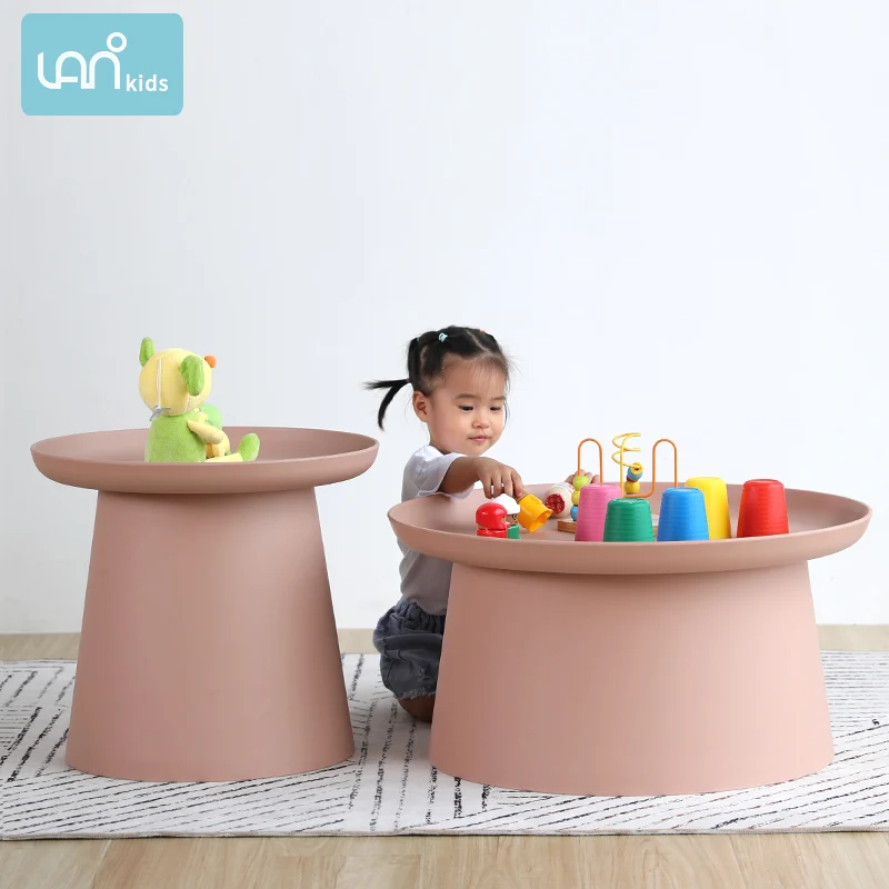 

Integrated children's toy table chair stable wear-resistant student round mesa PP plastic environmental protection material
